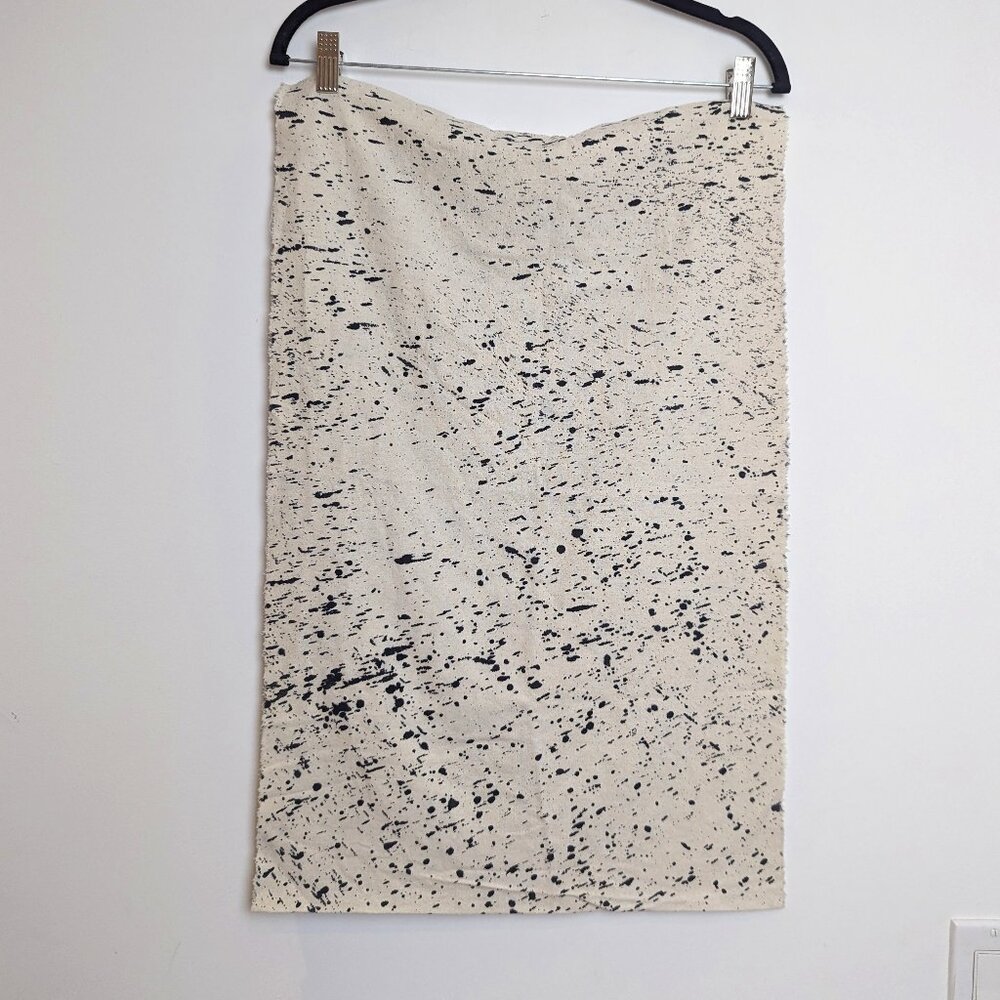 Hand-Painted Linen Infinity Scarf